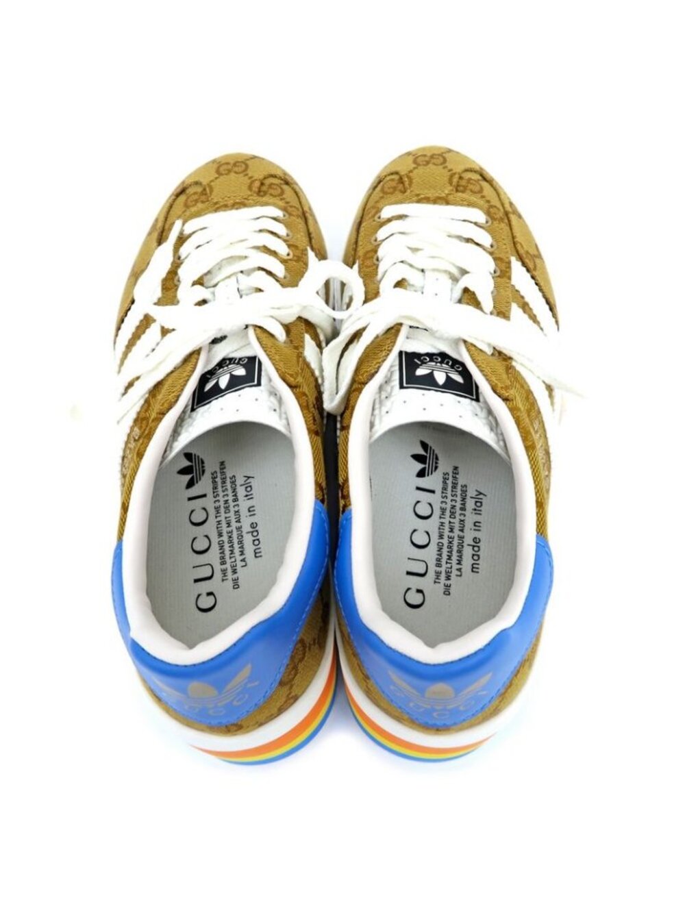 Gucci Adidas Collaboration Sneakers Thick Sole Gazelle - Picture 7 of 10